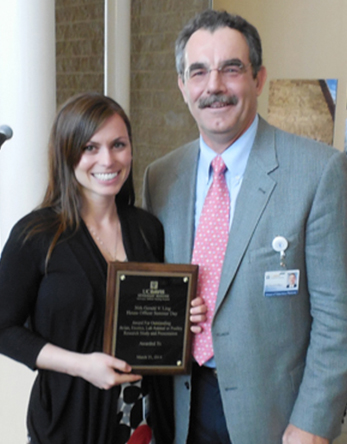 Krista Keller with VMTH Director W. David Wilson