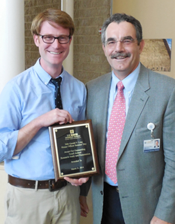 Brian Leonard with VMTH Director W. David Wilson