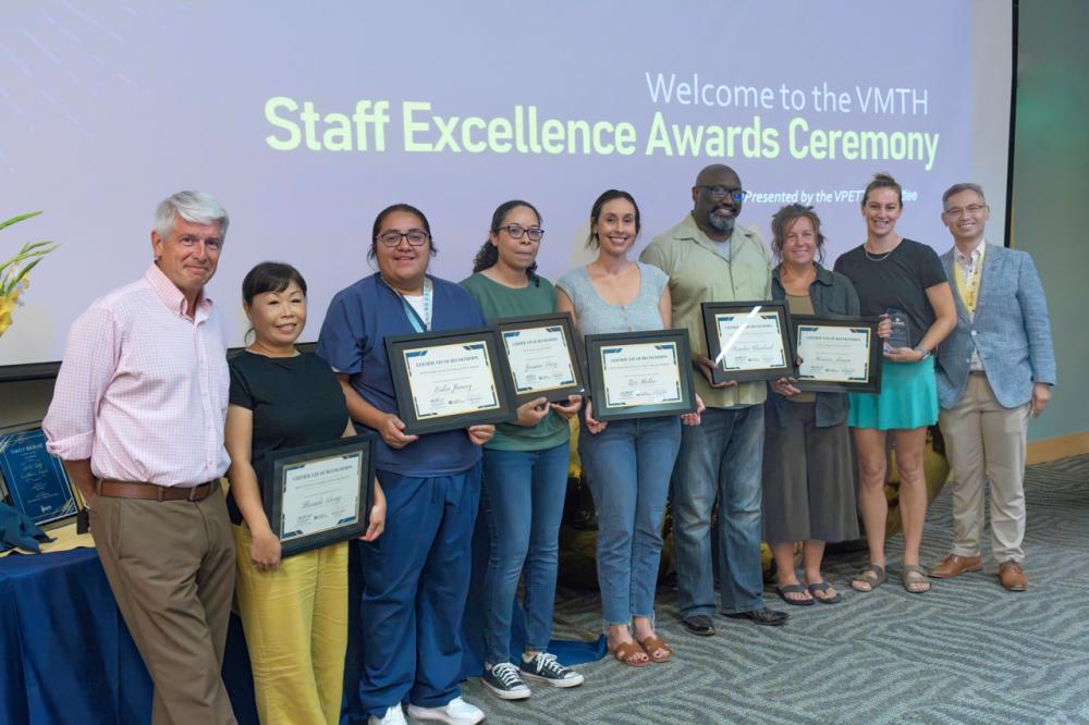 group of award winners at ceremony